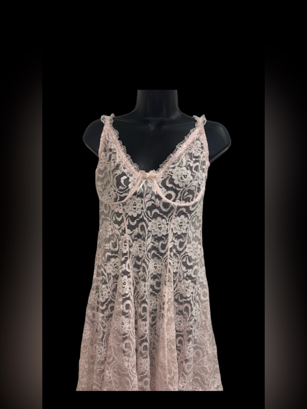 Delicate Lace Chemise Slip in Blush Pink❤️LIKE NEW